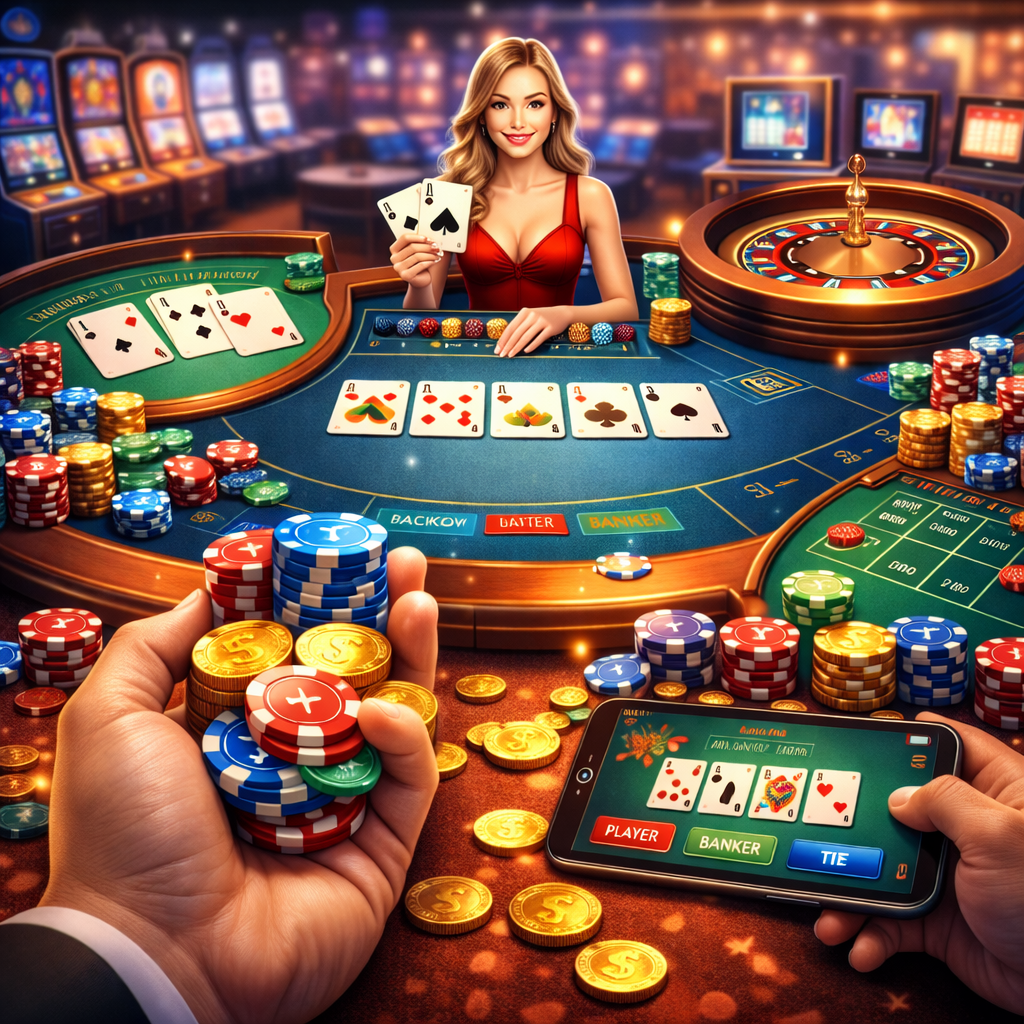 Cận cảnh bàn casino sôi động