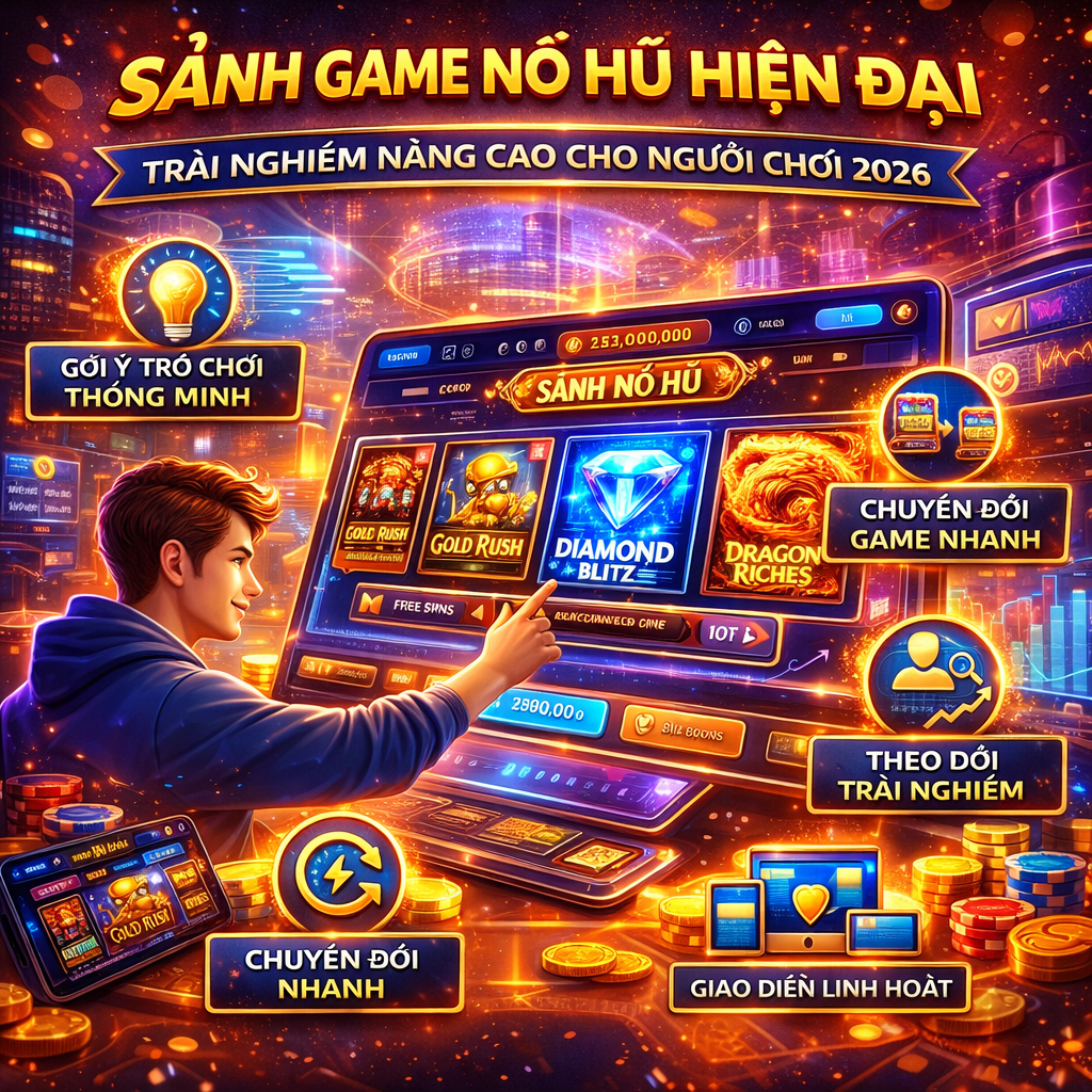 Sảnh game nổ hũ hiện đại 